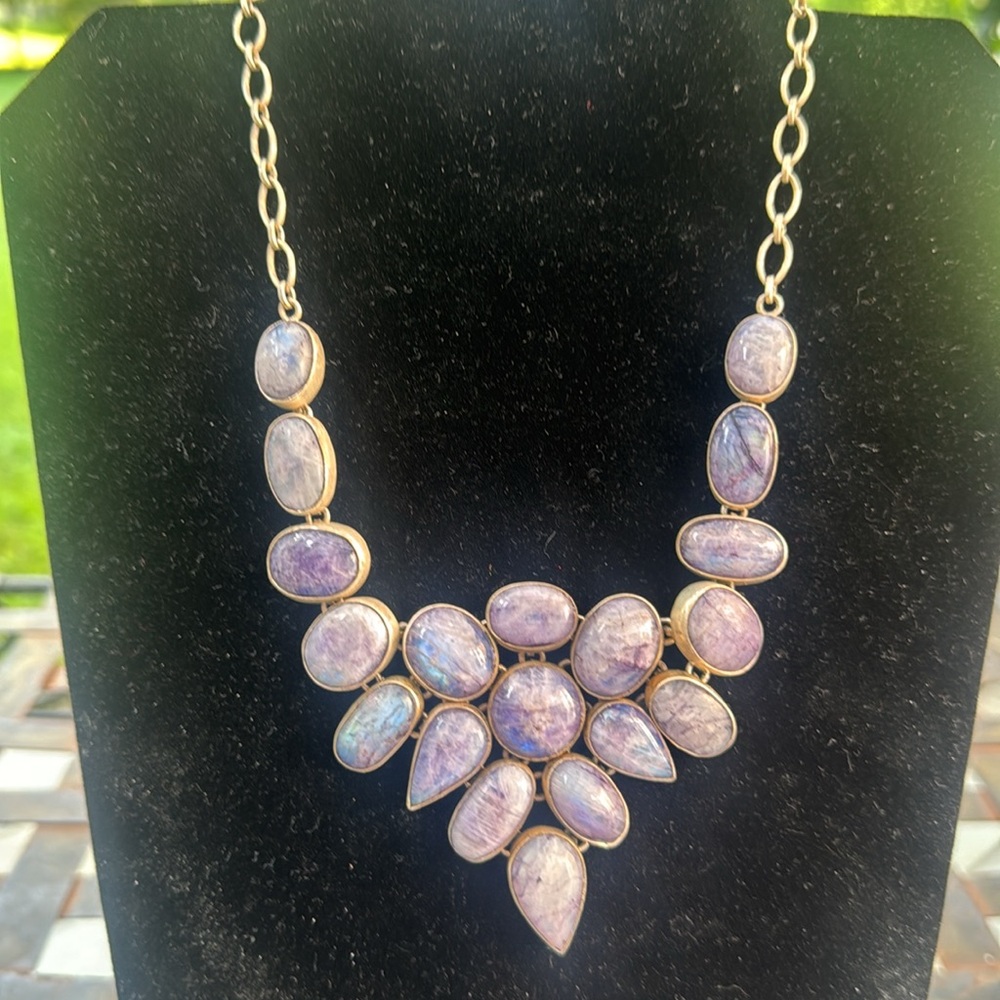 Necklace Labradorite Sterling, silver necklace  “Elegant”